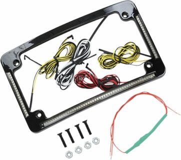ALL IN ONE LED CURVED LICENSE PLATE FRAME