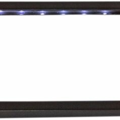 LICENSE PLATE FRAME FLAT LED BLACK