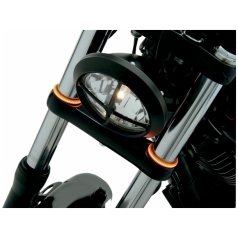 LED FORK RINGS TRUWRAPZ 56MM AMBER/SMOKED