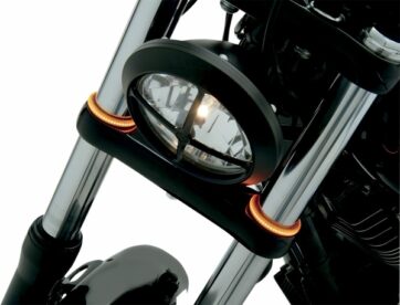 LED FORK RINGS TRUWRAPZ 56MM AMBER/SMOKED