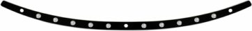 WINDSHIELD TRIM OEM-FAIRING DISH BLACK