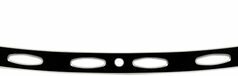 WINDSHIELD TRIM OEM-FAIRING OVAL BLACK