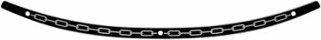 WINDSHIELD TRIM OEM-FAIRING CHAIN BLACK