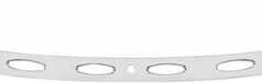 WINDSHIELD TRIM OEM-FAIRING OVAL POLISHED