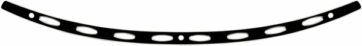 WINDSHIELD TRIM OEM-FAIRING OVAL BLACK