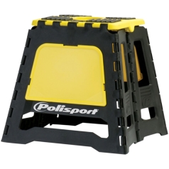 PIT BIKE STAND FOLDABLE POLISPORT LOGO YELLOW