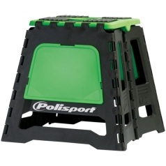 PIT BIKE STAND FOLDABLE POLISPORT LOGO GREEN
