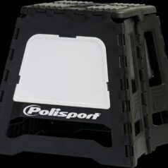 PIT BIKE STAND FOLDABLE POLISPORT LOGO BLACK/WHITE