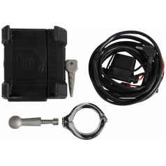 SMARTPHONE/GPS HOLDER PREMIUM WITH BAR MOUNT 1,25" CHROME