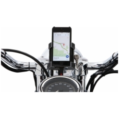 SMARTPHONE/GPS HOLDER PREMIUM WITH BAR MOUNT 1,25" BLACK