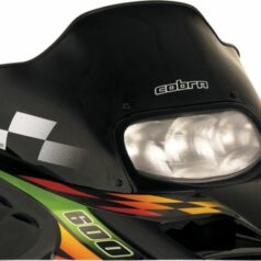 WINDSHIELD COBRA™ 13" POLYCARBONATE CUSTOM REPLACEMENT BLACK