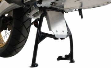 Engine guard extension for centerstand