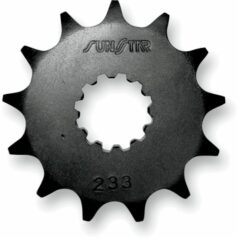 233 FRONT REPLACEMENT SPROCKET 14 TEETH 428 PITCH BLACK STEEL