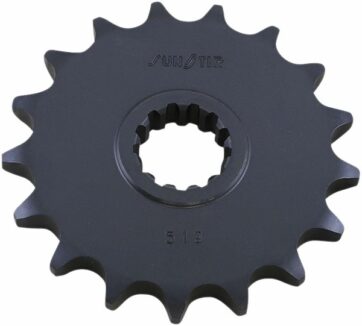 519 FRONT REPLACEMENT SPROCKET 17 TEETH 530 PITCH BLACK STEEL