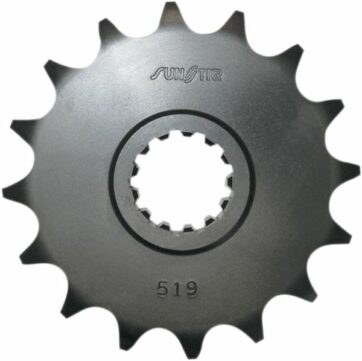 519 FRONT REPLACEMENT SPROCKET 15 TEETH 530 PITCH BLACK STEEL