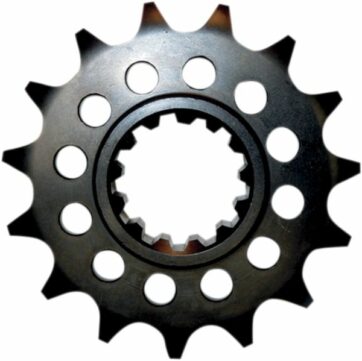 393 FRONT REPLACEMENT SPROCKET 16 TEETH 520 PITCH BLACK STEEL