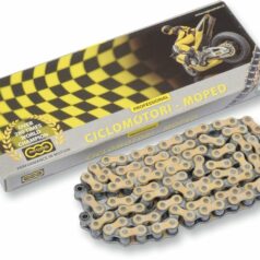 124 OROY 130 RIVET LINK 420 NON-SEAL REPLACEMENT DRIVE CHAIN / GOLD