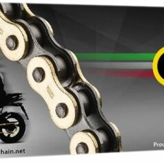 126 EB-ORO 100 CLIP LINK 428 NON-SEAL DRIVE CHAIN / GOLD|NATURAL