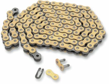 520/135 DR 150 CLIP LINK 520 NON-SEAL DRAG RACING DRIVE CHAIN / GOLD|BLACK / STEEL