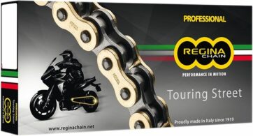 525/137 ZRT 137 RIVET LINK 525 Z-RING PERFORMANCE REPLACEMENT DRIVE CHAIN / GOLD|BLACK / STEEL