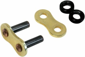 RTG1 1 RIVET LINK 530 W-RING REPLACEMENT CONNECTING LINK GOLD|GOLD STEEL