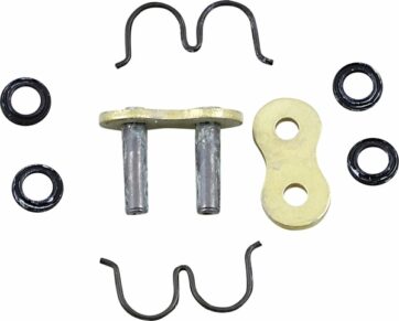 525/137 ZRP 1 RIVET LINK 525 Z-RING REPLACEMENT CONNECTING LINK / GOLD|BLACK / STEEL