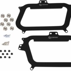 Adapter kit for mounting SW-MOTECH TRAX aluminum side cases on Givi side carriers