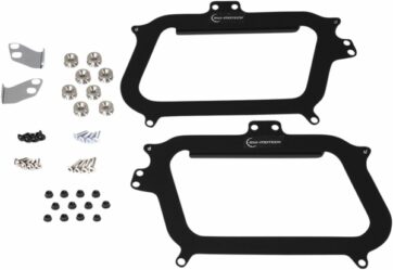 Adapter kit for mounting SW-MOTECH TRAX aluminum side cases on Givi side carriers
