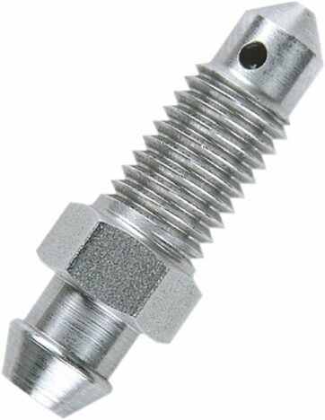 BLEED NIPPLE STAINLESS-STEEL LENGTH 12mm 1/4x28 UNF