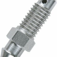 BLEED NIPPLE ZINK PLATED CARBON STEEL LENGTH 12mm 1/4x28 UNF