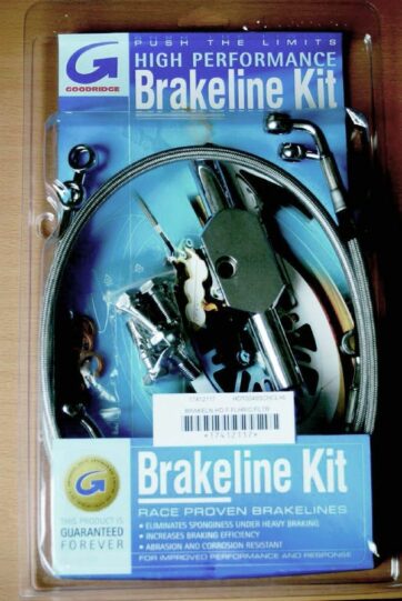 BRAKELINE KIT STAINLESS-STEEL FRONT BLACK HD