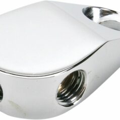 BRAKE TEE/ BRAKE SWITCH BODY WITH MOUNT FRONT CHROME 3x FEMALE 3/8x24 JIC/UNF