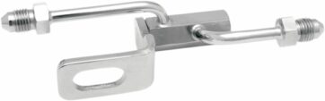 BRAKE TEE REAR CHROME 1/8 NPT H-D SOFTAIL 07-08