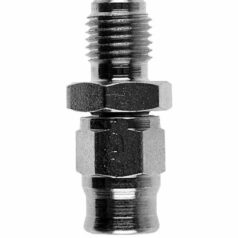 FITTING STRAIGHT STAINLESS-STEEL -03 MALE CONVEX SEAT 3/8x24 JIC/UNF