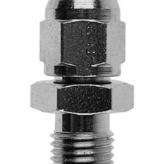 FITTING STRAIGHT -03 CHROME MALE CONCAVE SEAT 3/8x24 JIC/UNF