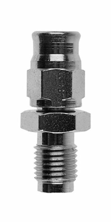 FITTING STRAIGHT -03 CHROME MALE CONCAVE SEAT 3/8x24 JIC/UNF