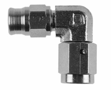 FITTING STAINLESS-STEEL FORGED 90° -03 FEMALE CONCAVE SEAT 3/8x24 JIC/UNF
