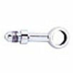 BANJO FITTING STRAIGHT ALUMINIUM -03 HOLE-Ø 10mm MALE 3/8x24 JIC/UNF BLACK