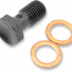 BANJO BOLT SINGLE ALUMINIUM BLACK LENGHT 20,1mm M10x1,25