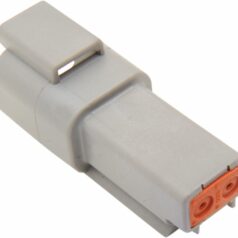RECEPTACLE DEUTSCH DT-SERIES 2-PIN GREY