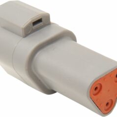 RECEPTACLE DEUTSCH DT-SERIES 3-PIN GREY