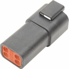 RECEPTACLE DEUTSCH DT-SERIES 4-PIN BLACK