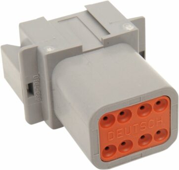 RECEPTACLE DEUTSCH DT-SERIES 8-PIN GREY