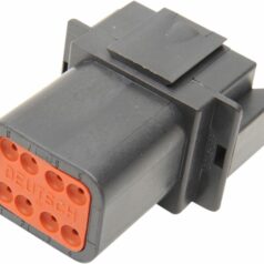 RECEPTACLE DEUTSCH DT-SERIES 8-PIN BLACK