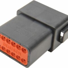 RECEPTACLE DEUTSCH DT-SERIES 12-PIN BLACK