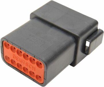 RECEPTACLE DEUTSCH DT-SERIES 12-PIN BLACK