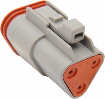 PLUG DEUTSCH DT-SERIES 3-SOCKET GREY