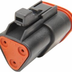 PLUG DEUTSCH DT-SERIES 3-SOCKET BLACK