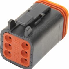 PLUG DEUTSCH DT-SERIES 6-SOCKET BLACK