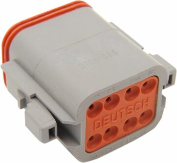 PLUG DEUTSCH DT-SERIES 8-SOCKET GREY